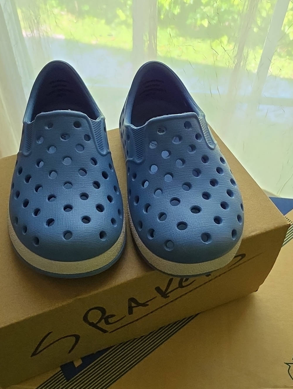 Cat & Jack Blue Slip-On Perforated Water Shoes for Kids